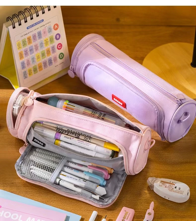 Trousse à Crayons à 3 Compartiments pour Poudres de Lycée, Fournitures de Rentrée Sвpour Garçon et Fille