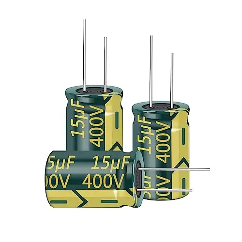 

10PCS 400V 15UF Capacitor 10x13MM(0.39x0.51in) High Frequency Aluminum Electrolytic Capacitors for TV, LCD Monitor, Game