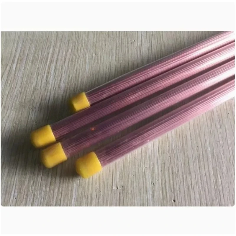 100PC Red Copper Tube Single Hole Tubes for EDM Drilling Machine 0.3-1.5mm 400mm