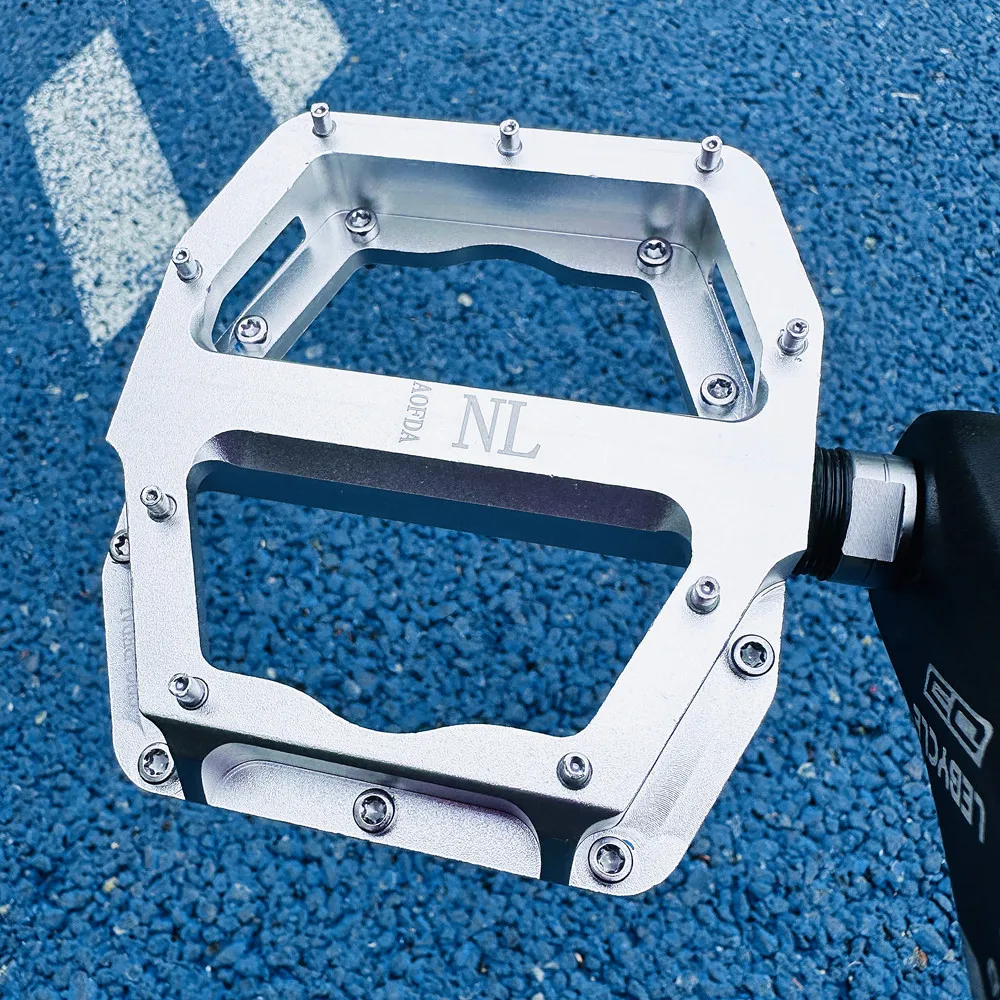 

Высокопрочные педали для горного велосипеда, плоские, из алюминиевого сплава, с подшипниками, противоскользящие, аксессуары для велосипеда