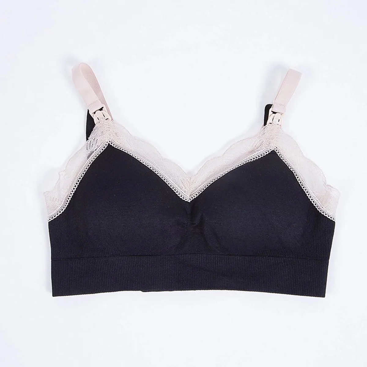 

1pc Wireless Nursing Bra For Pregnant Comfortable Full Coverage Maternity Adjustable Anti Slip Strap