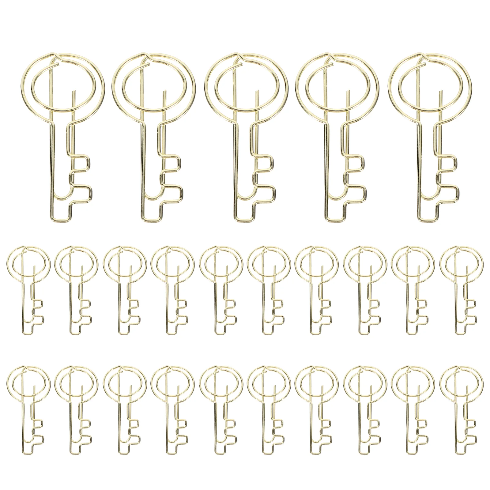 Plating Paper Clips Mini Paper Clips Office Document Paper Clips 30Pcs Cute Key Paper Clips Multi use Paper Clips