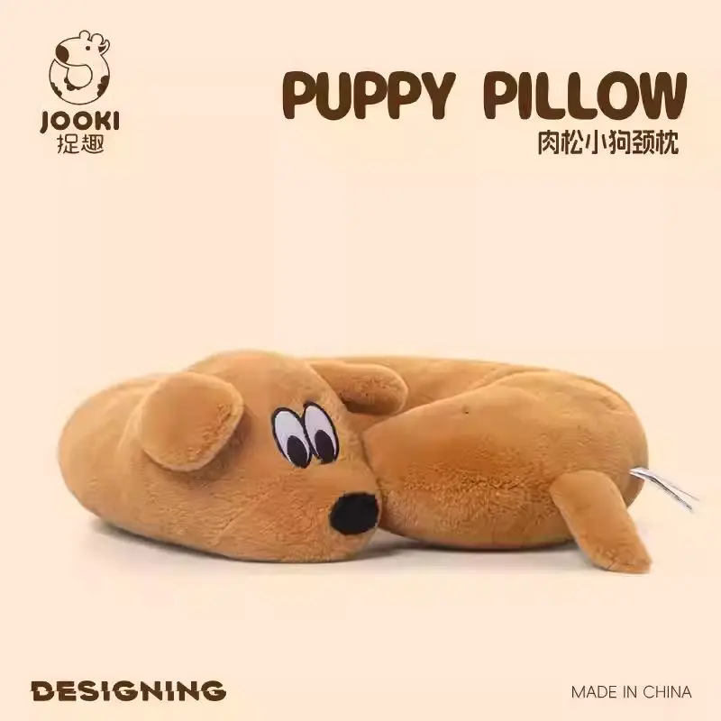

Jooki Meat Pine Puppy Plush Doll Bedroom Decoration Dog Toy Cute Neck Pillow Sleeping Companion Doll Pillow Girl Birthday Gifts