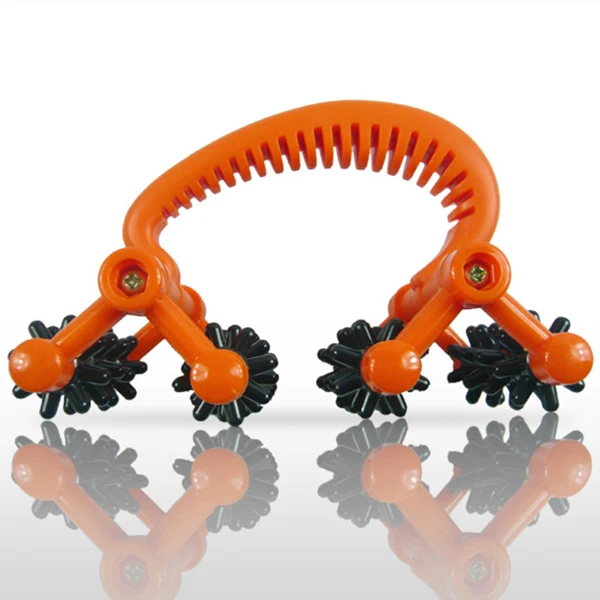 

Массаж меридиана всего тела, мини-4-колесное вращающееся массажное устройство, массажная тележка, лунный ровер