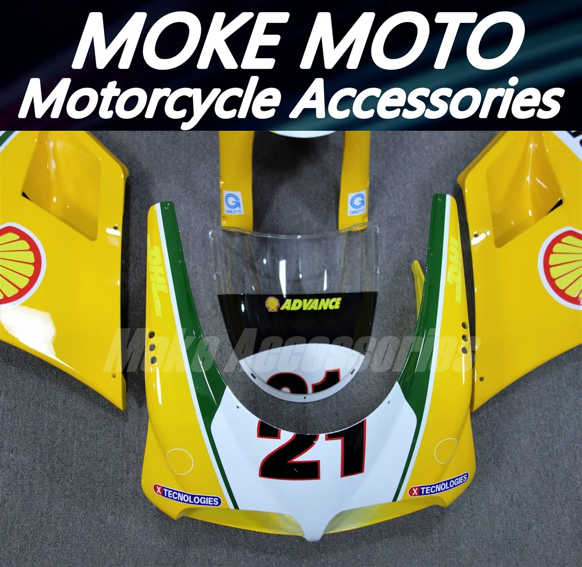 Motorcycle Fairings Kit Fit For 748 916 996 998 Bodywork Set Abs High Quality Injection New White Yellow