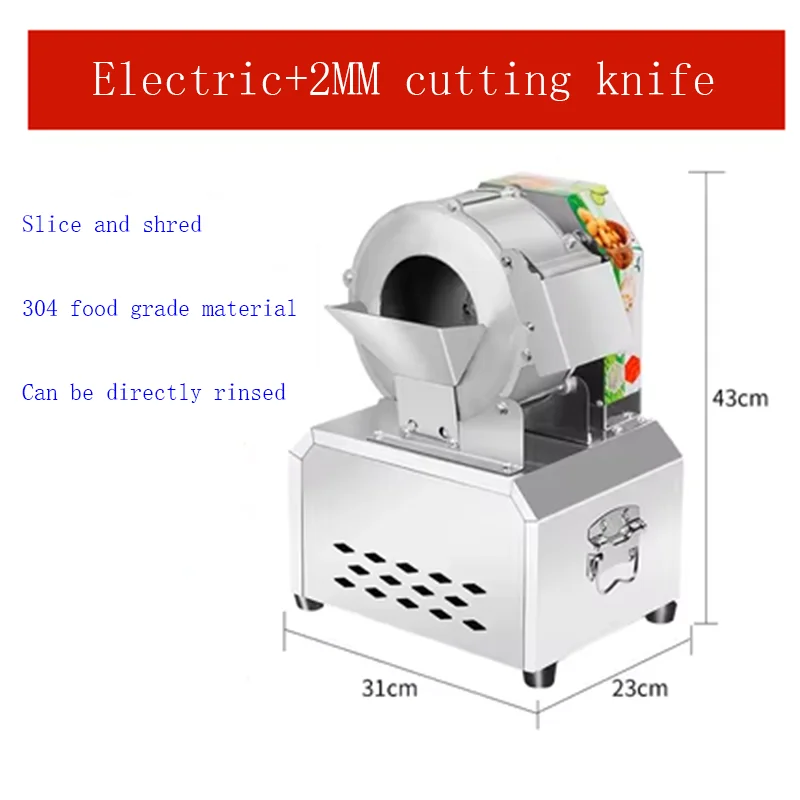 Electric Vegetable Cutter Wire Cutter Commercial Automatic Slicer Potato and Radish Shredder