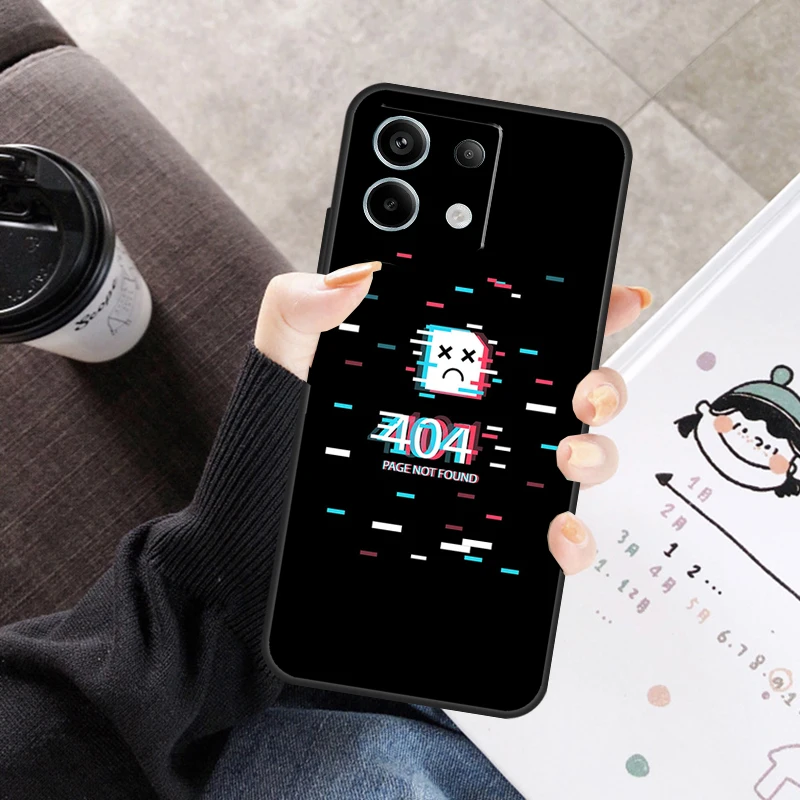 에러 404 찾을 수 없음 샤오미 레드미 노트 11 9 10 12 13 14 프로 10S 11S 12S 케이스 레드미 10C 13C 12C 14C용 커버