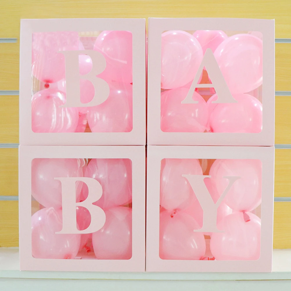 

Transparent Balloon Boxes Clear Plastic Container For Gender Shower Birthday Wedding Party Decor Balloon