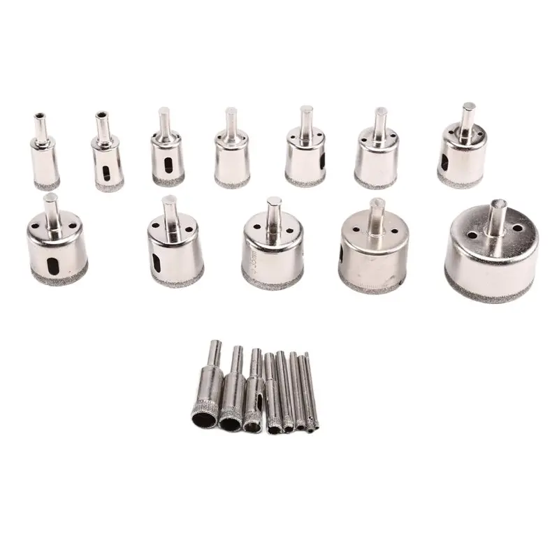 

Набор алмазных сверл премиум-класса для резки и сверления, 50 мм, для бутылок, банок, гранита, камня, плитки (C)