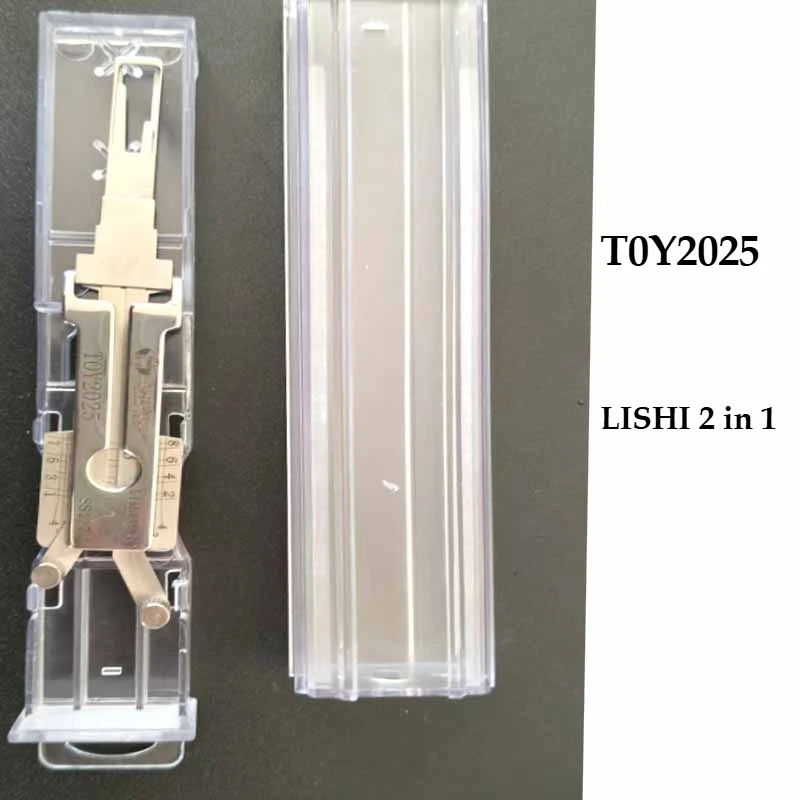 

Lishi 2-in-1 TOY2025(SS117) Toyot/a Simple Face Pour TOYOTA IZOA Avalon 2018 Toyota RAV4 Car Key Decoder Lock Picks Lishi