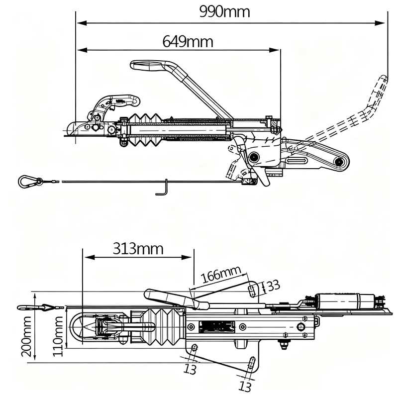 

OEM Mechanical Overrun Brake Coupling For Boat Cargo Caravan Trailer