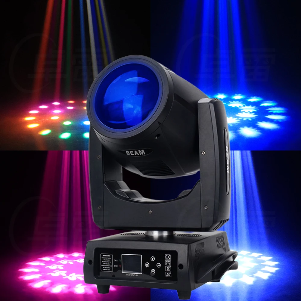 사이키조명 luces fiestMini 230W 7R navidad Moving Head Beam Wash Spot Stage Effect Light for DJ Disco DMX  17 Gobos 14 Colors Fixture