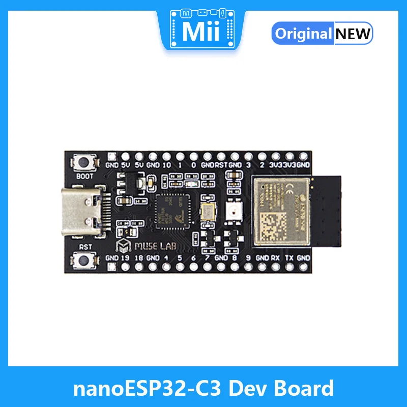 

NanoESP32-C3 Development Board RISC-V ESP32-C3 Module WiFi/BLE ESPRESSIF IOT Board