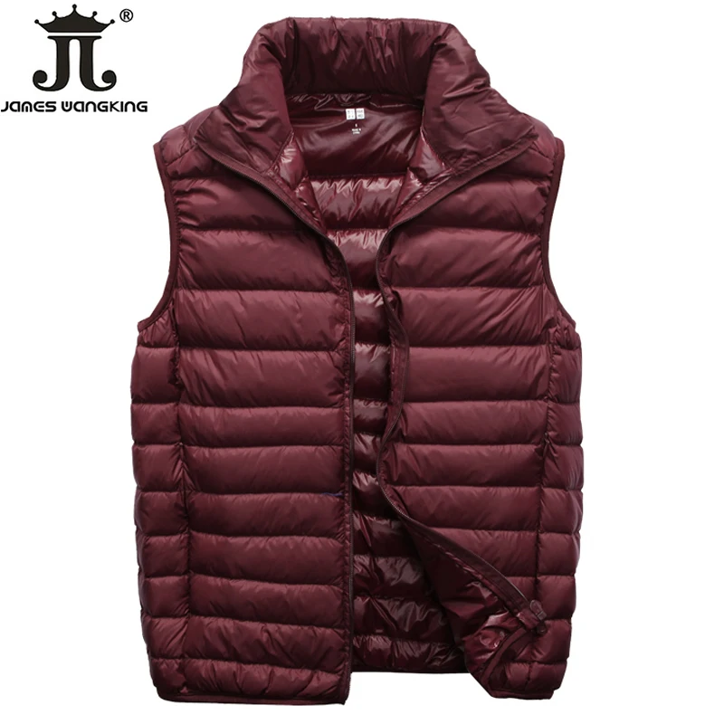 Male Down Coat High Quality Comfort Casual Fashion  Breathable Solid Color Keep Warm White Duck Mens Down Jacket Plus Size M-5XL