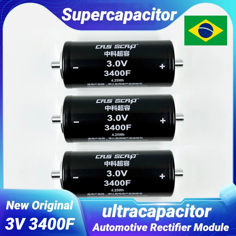 Super capacitor 3V 3400F cells brand new car audio carstarter Freely assembled high CCA low internal resistance 3V3400F