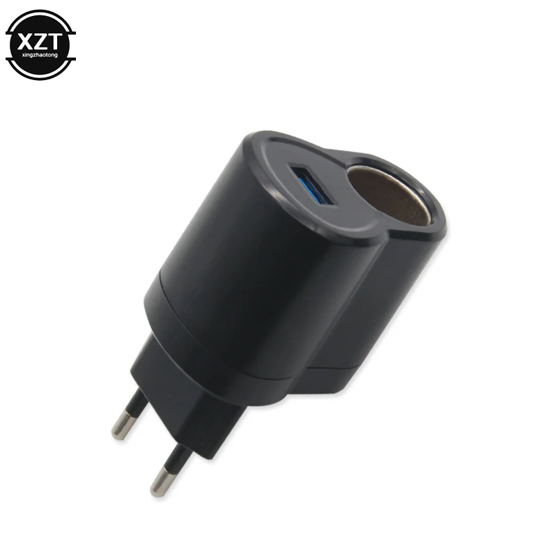 For Car Cigarette Lighter 12V DC Car Power Adapter 220V AC To Socket Converter Home Auto EU Plug Car Accessories Dropshipping