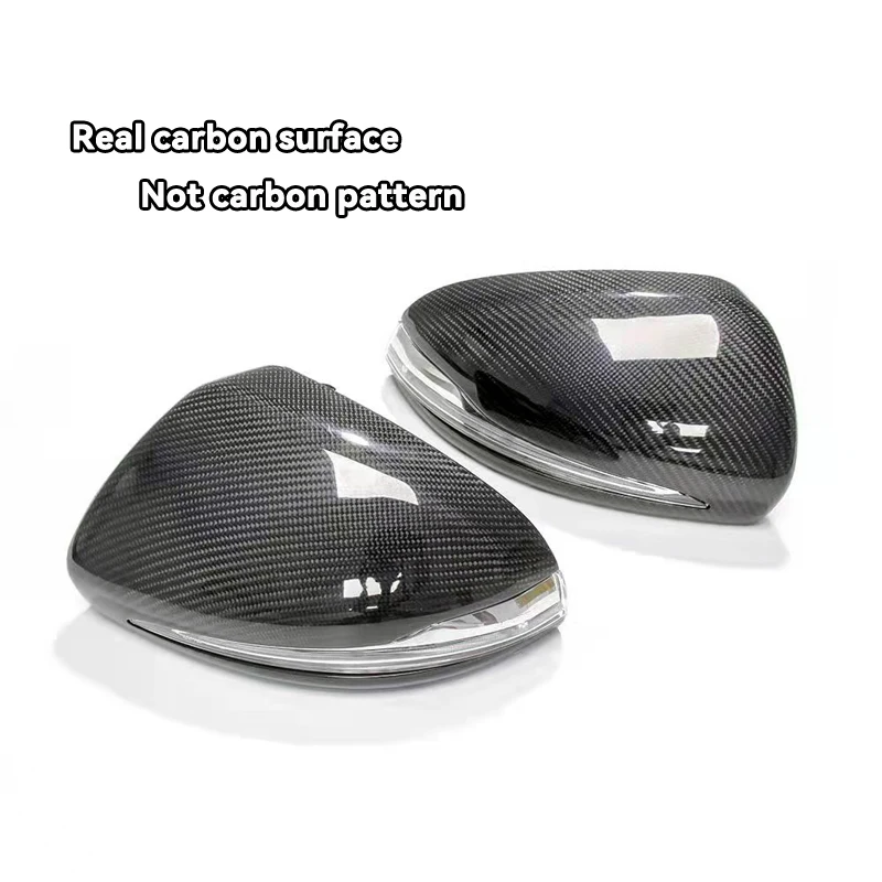 Car Rearview Mirror Cover For Benz C Class W205 Sedan C205 Coupe S205 Wagen Replacement Carbon Fiber Exterior Cap RHD LHD