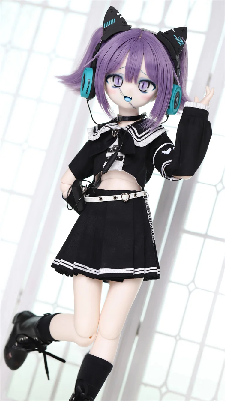MSD MDD 1/4 BJD Doll Clothes BJD Accessories Pink Blue Black Skirt Top Outfit Sweet Doll Dress Up Gift Diy Clothes