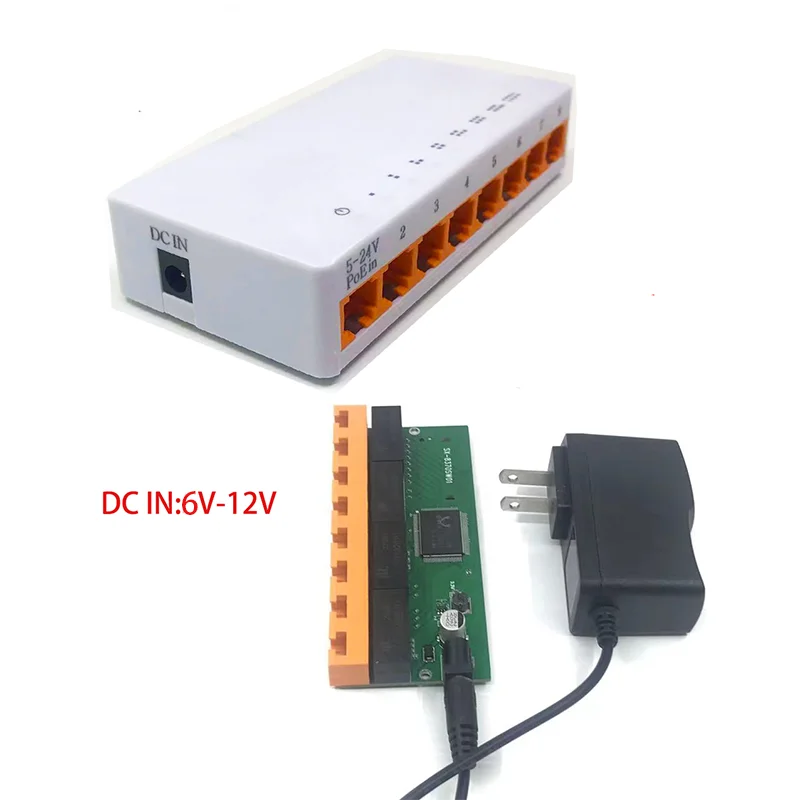 OEM-conmutador Gigabit de 8 puertos para escritorio, RJ45 de conmutador Ethernet 10/100/1000mbps, Lan, tp-link