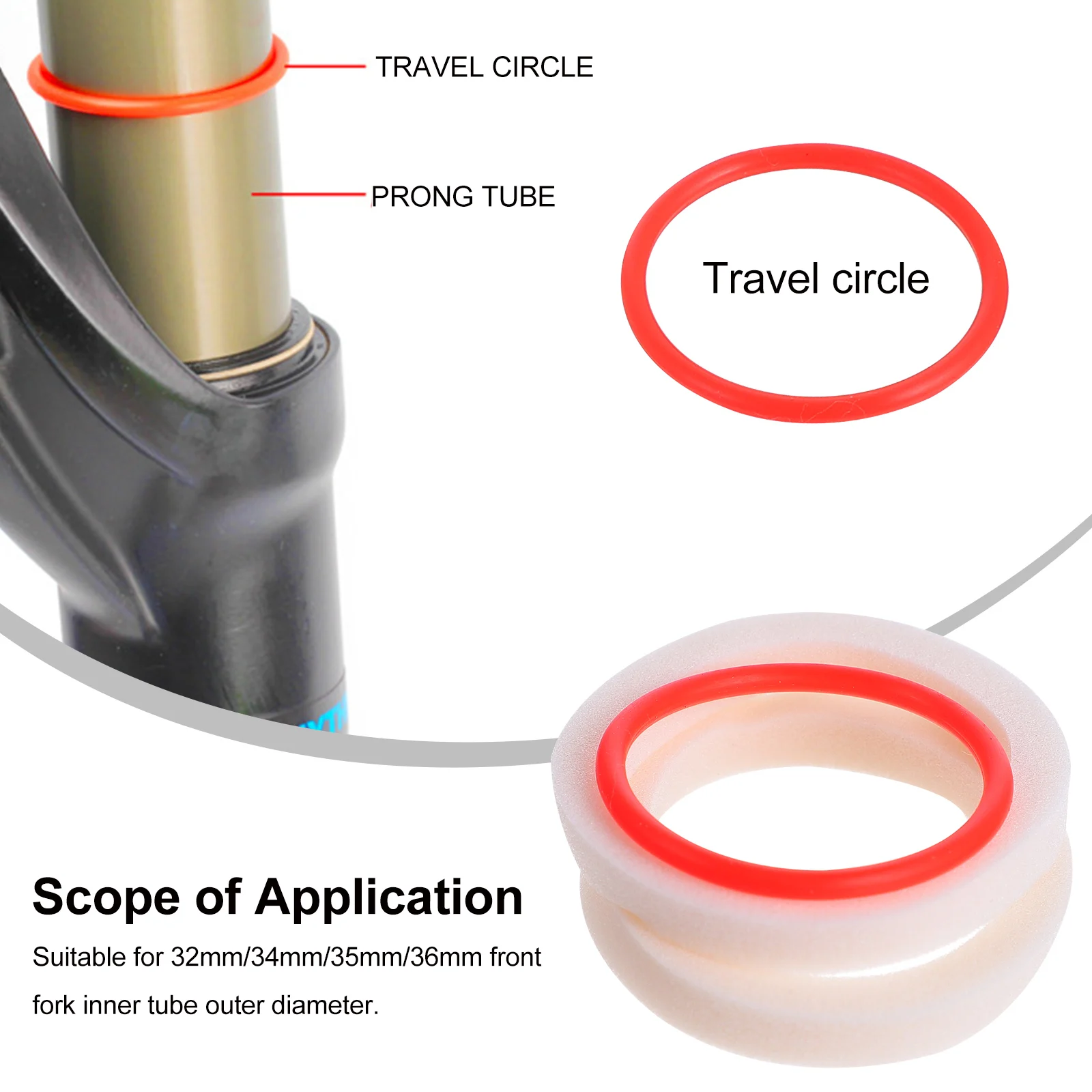 

4 set Oil Seal Sponge Rings Front Fork Sponge Bike Accessories Seal Lubrication Rings Oil Storage Sponges For Mountain Bike