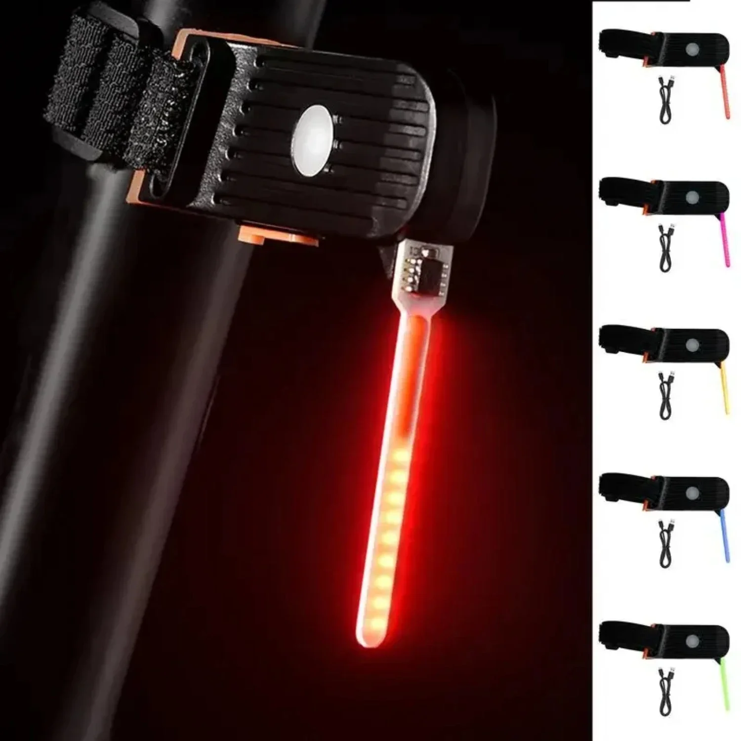 Bike Rear Light Photon Drop Warning Lamp Waterproof Rechargeable  Bicycle Taillight MTB Road Bike Cycling Photondrop Light