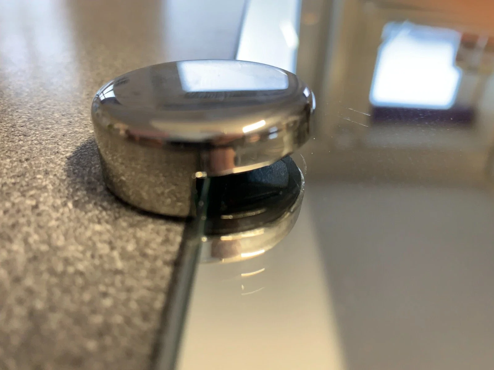 1PC 크롬 미러 에지 브래킷, 엘디스 컴파스 및 버케너 카라반 또는 모터홈에 맞는 원형, 최대 6mm 미러 두께용