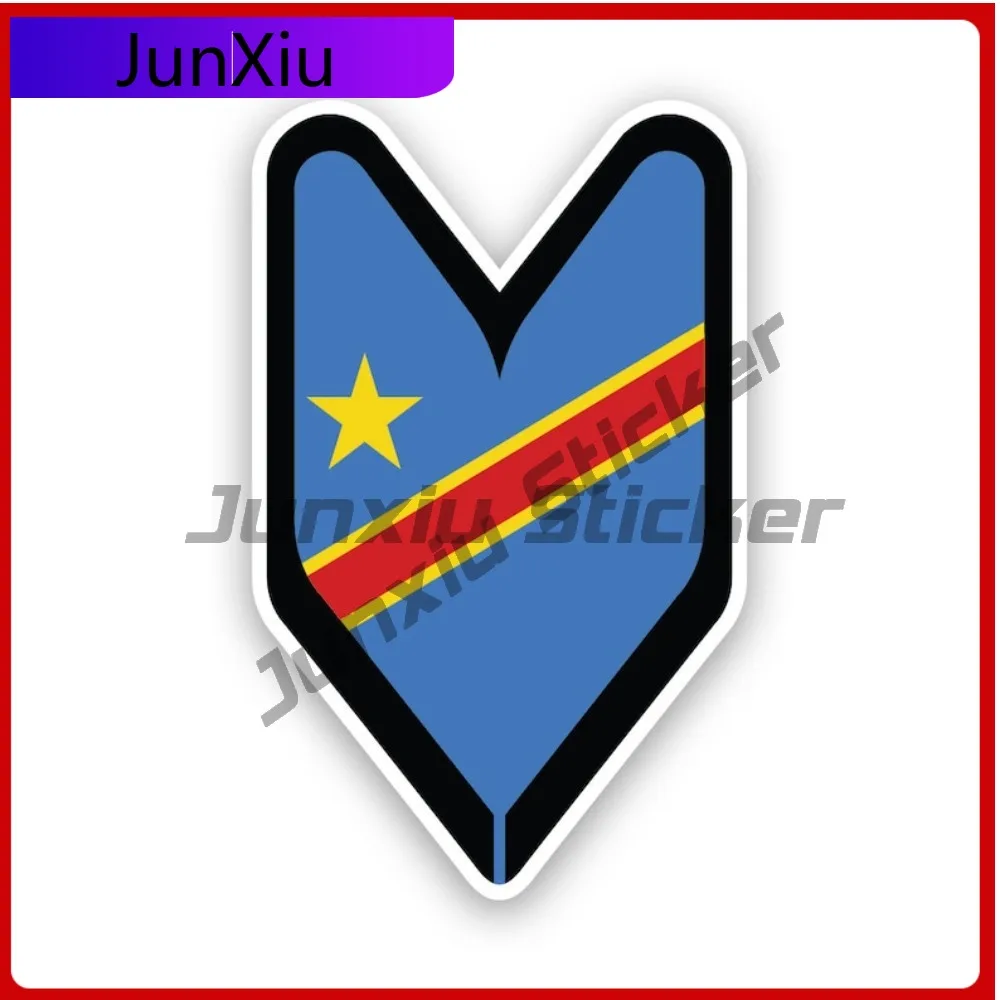 

Congolese Driver Badge Stickerwaterproof Outdoor Decalswakaba Anime Window Waterproof Vinyl Decal For Letter Boxe Outdoor