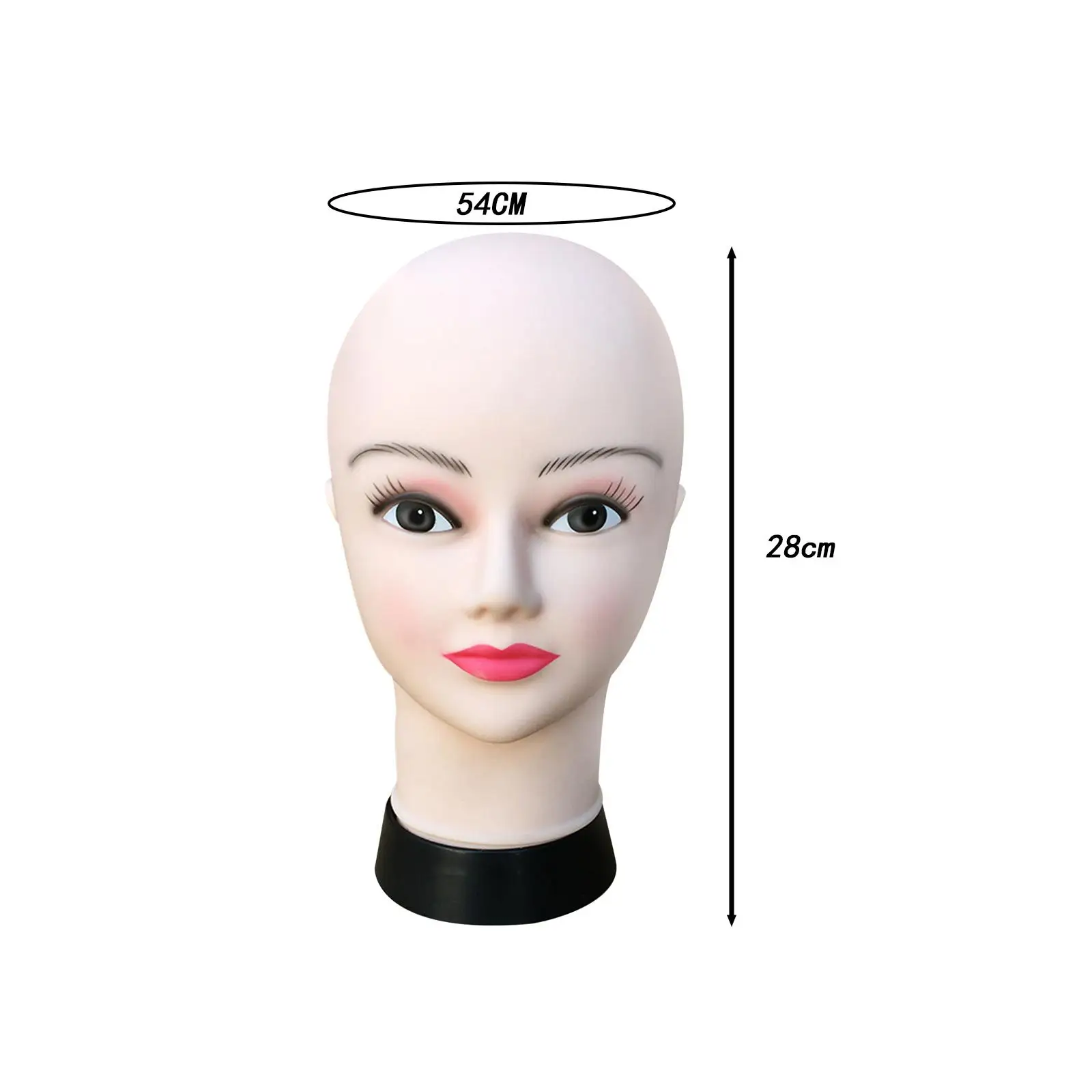 Vrouwelijke mannequin hoofd multifunctioneel hoedendisplayrek voor sieraden, brillen, pruiken