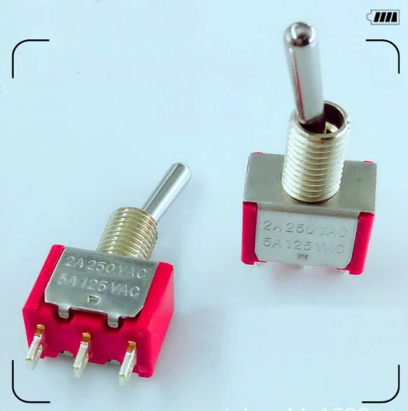 M6 Momentary Switch 2 Position MTS-112 Toy Airplane Model Toggle Switch