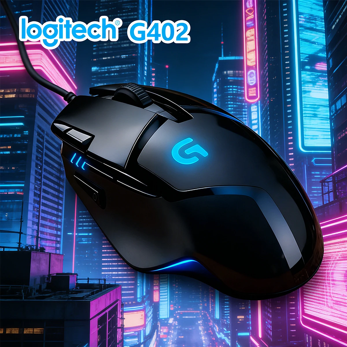 

Проводная механическая мышь Logitech G402, программируемая макросов игровая мышь, совместимая с ПК и ноутбуком геймерами