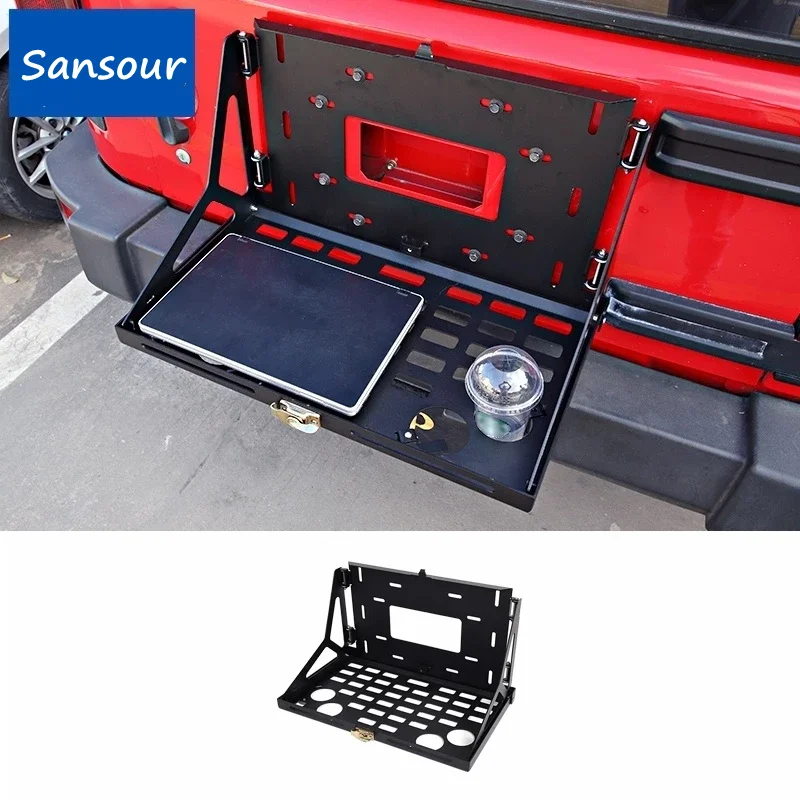 

Rear Racks for Jeep Wrangler JL Car Tailgate Trunk Door Shelf Storage Rack Accessories for Jeep Wrangler JL 2018-2023