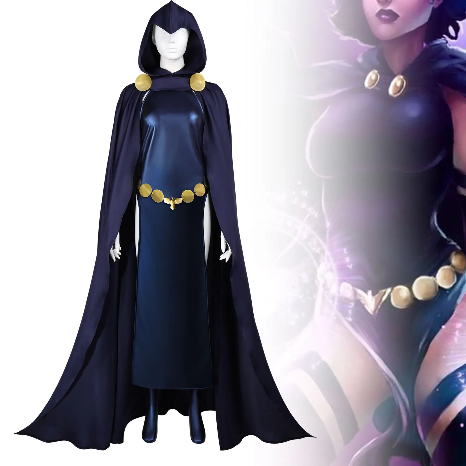 disfraz-de-raven-para-adolescentes-disfraz-de-los-titanes-ropa-de-fantasia-disfraz-de-halloween-capa-de-carnaval-accesorio-mono-conjunto-de-cuero