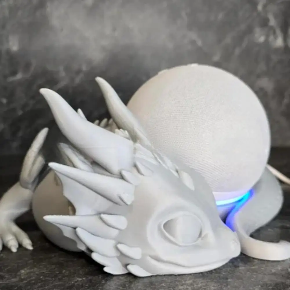 Dragon Shape Speaker Holder Dragon Speaker Base Dragon Speaker Stand 3d Printed Lying Base for Home Office Desktop Decoration