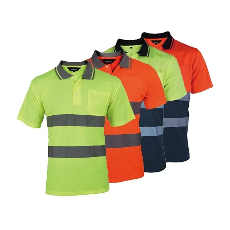 

High Visibility Reflective Safety T Shirt for Work Shop Men Mechanic