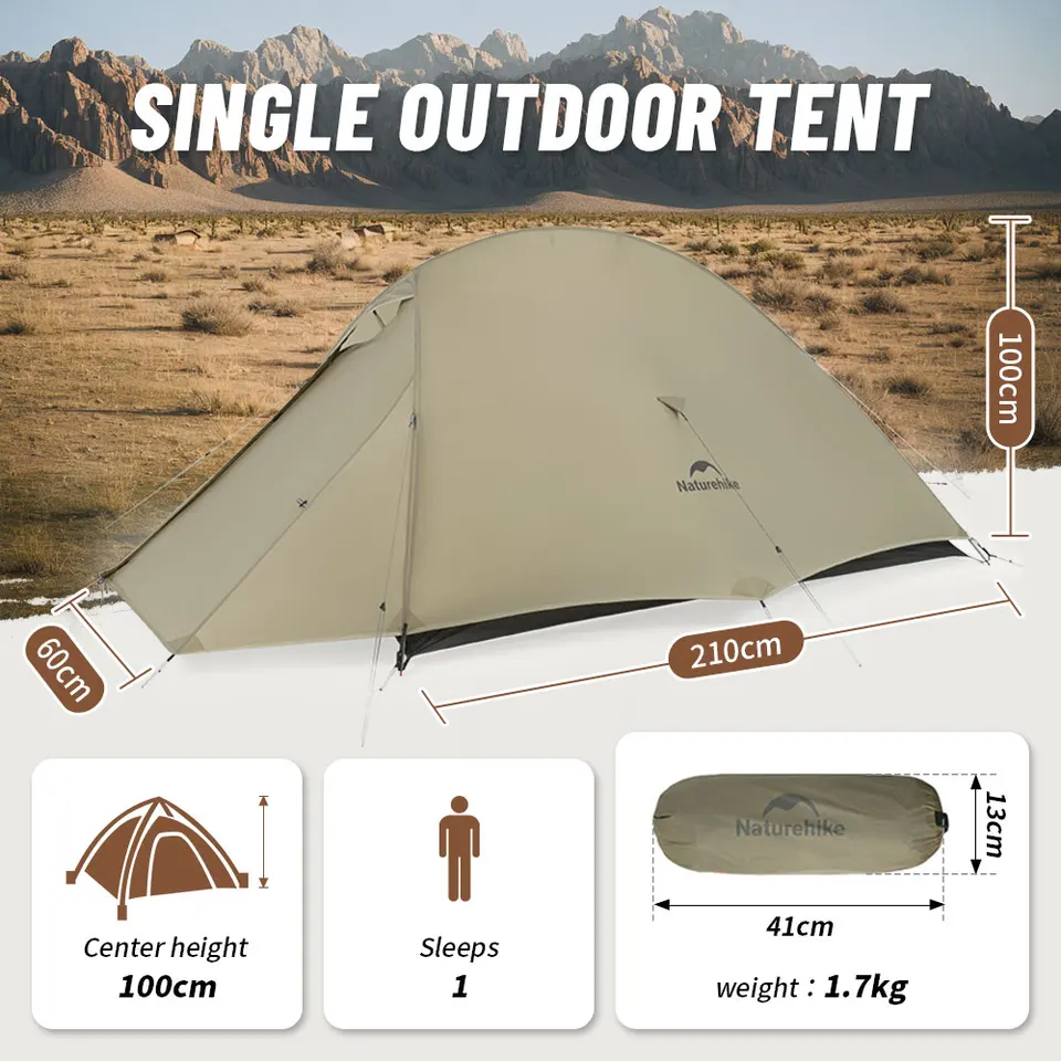 Naturehike クラウドアップ 1 アップグレードテント超軽量キャンプ