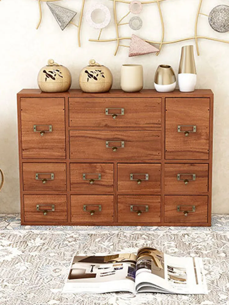 

Настольный органайзер с 12 ящиками, слотом для этикеток и металлической ручкой, для дома и офиса