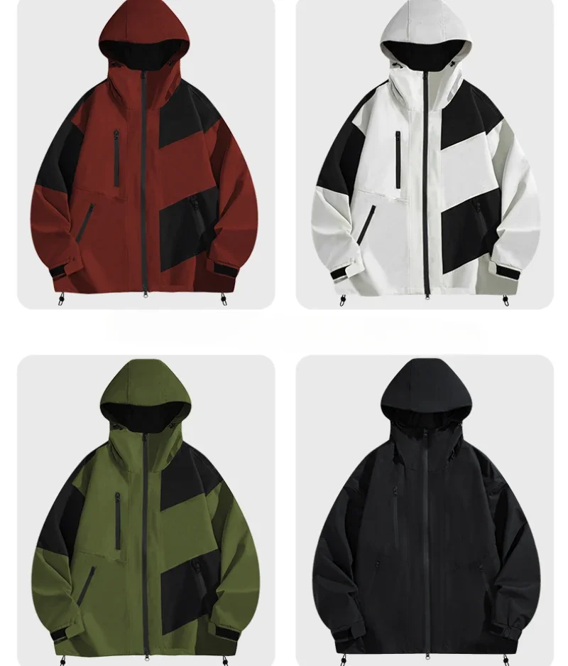 

Уличная ветрозащитная ветровка для рыбалки, беговое пальто, осень-зима, водонепроницаемый плащ, модная куртка для мужчин и женщин, легкая толстовка с капюшоном