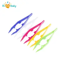 New 5pcs Children DIY Toy Durable Kids Plastic Clip Baby Tweezers Toy Kids' Craft For Perler Bead Accessories DIY Tool