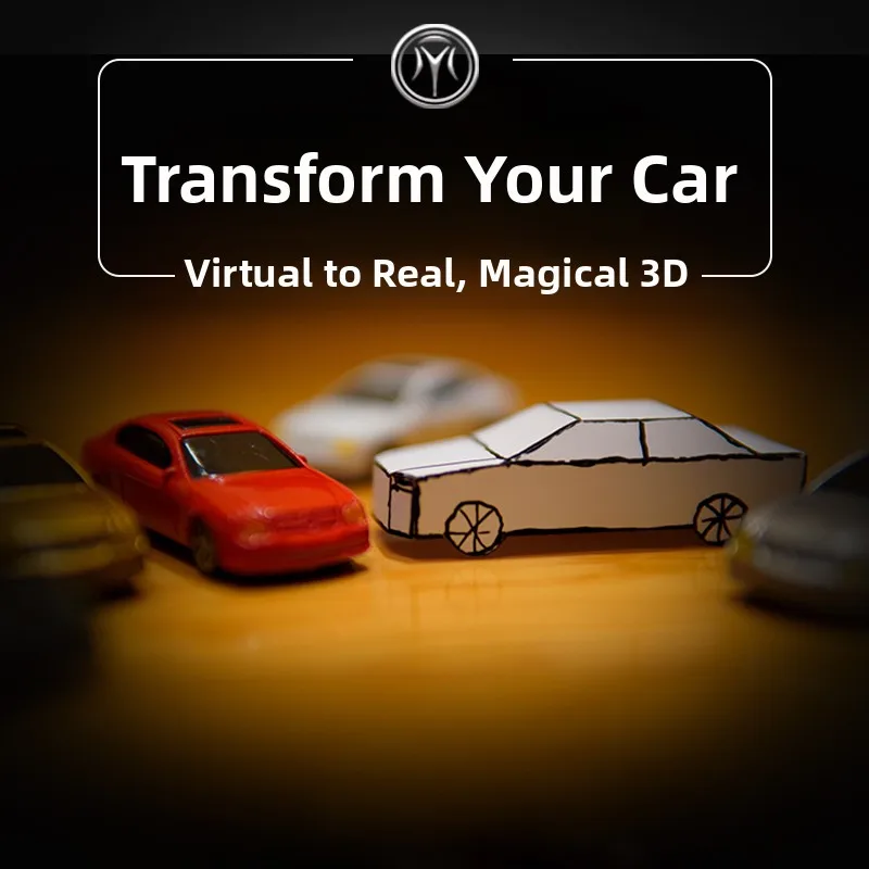 

3D Visualized Cartoon Car Transformation Magic Tri Real Car Appearance Close-Up Magic Props Auile Illusion Profiona...