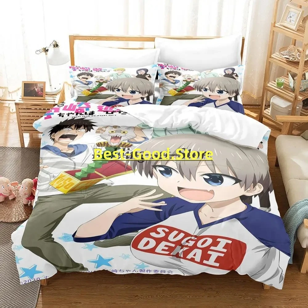 

Uzaki-chan Wants to Hang Out! Bedding Set Single Twin Full Queen King Size Bed Set Aldult Kid Bedroom Duvetcover Sets 3D Anime