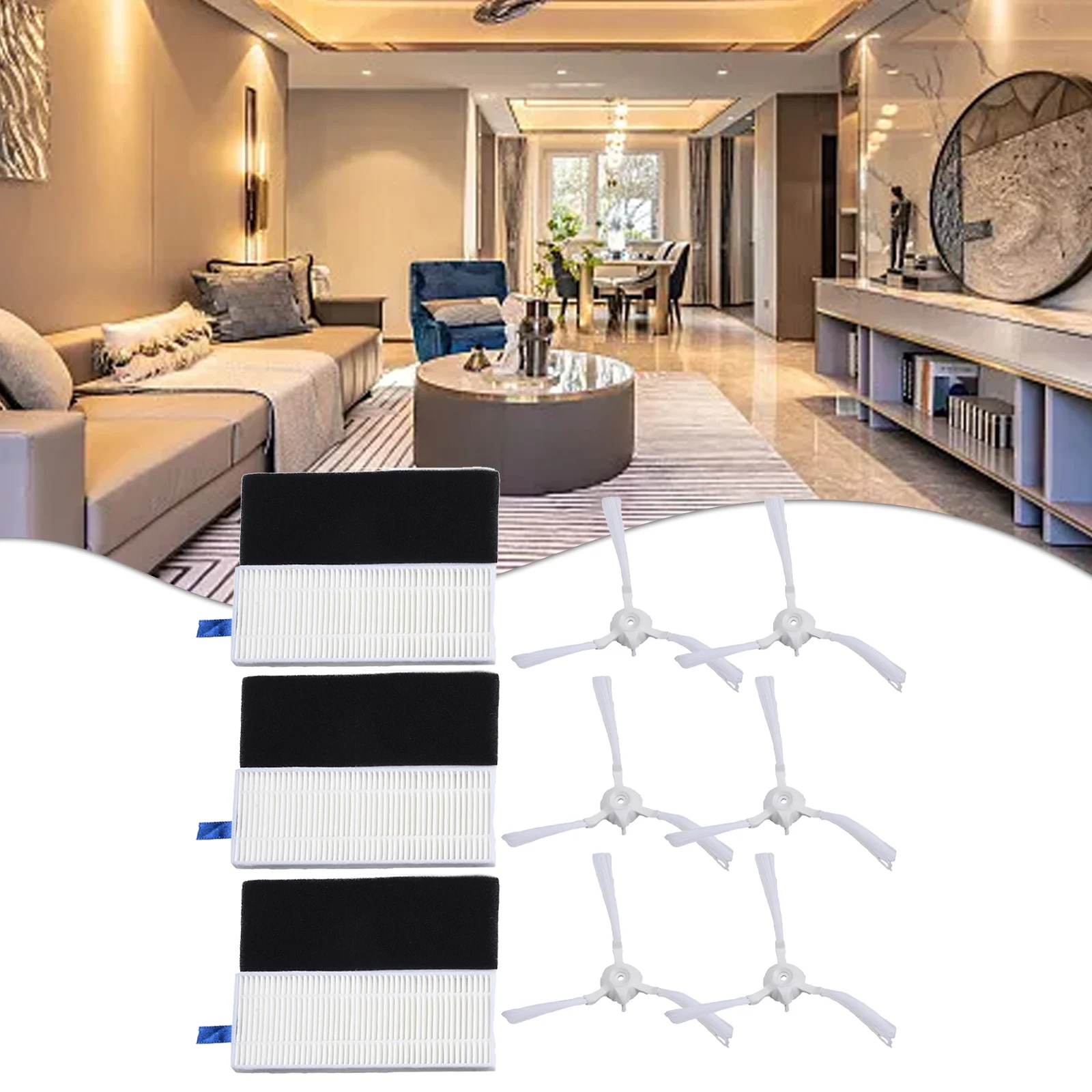 Vacuum Cleaner Sponge Filter Side Brushes Kit For Explorer Serie 40 Sweeper Accessories Filter Replaceable Household