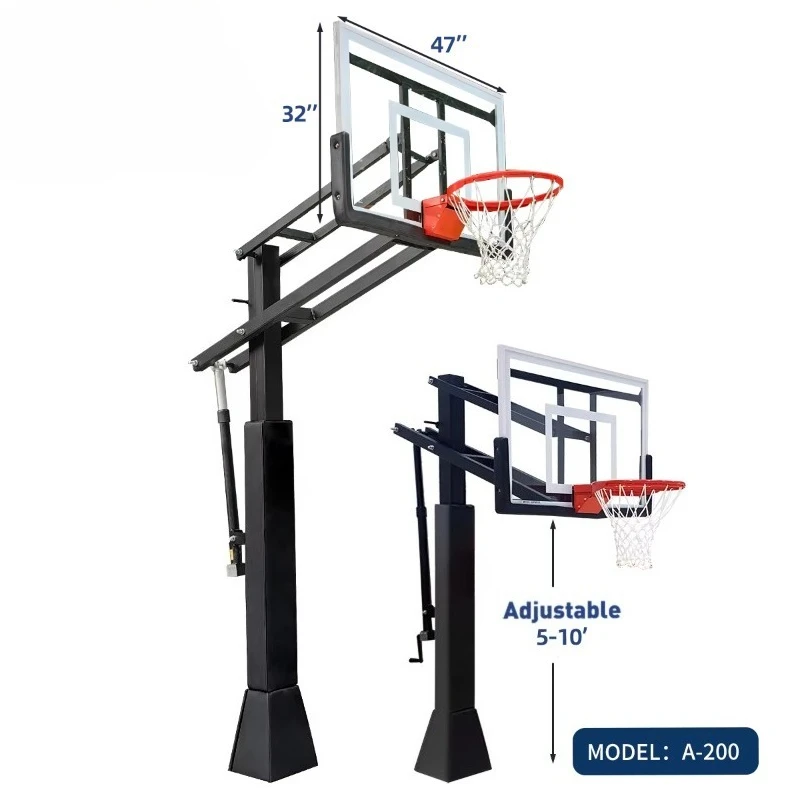 Adjustable basketball hoop, indoor and outdoor professional basketball training equipment