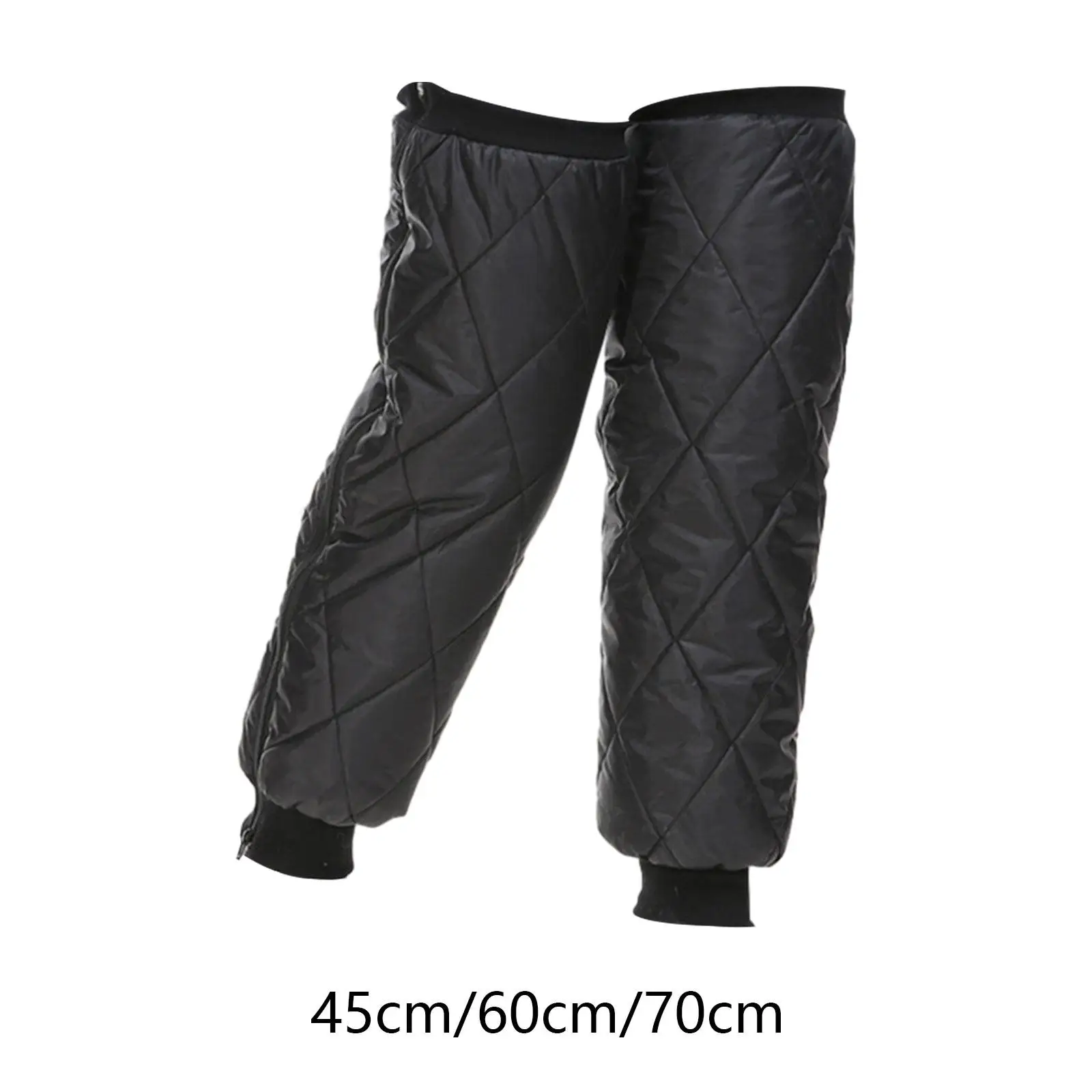 1 คู่ขาอุ่นขายาวแขนซิปเข่า Pads Windproof ขา Gaiter สําหรับจักรยานตกปลาขี่จักรยานฤดูหนาวเย็นสภาพอากาศ