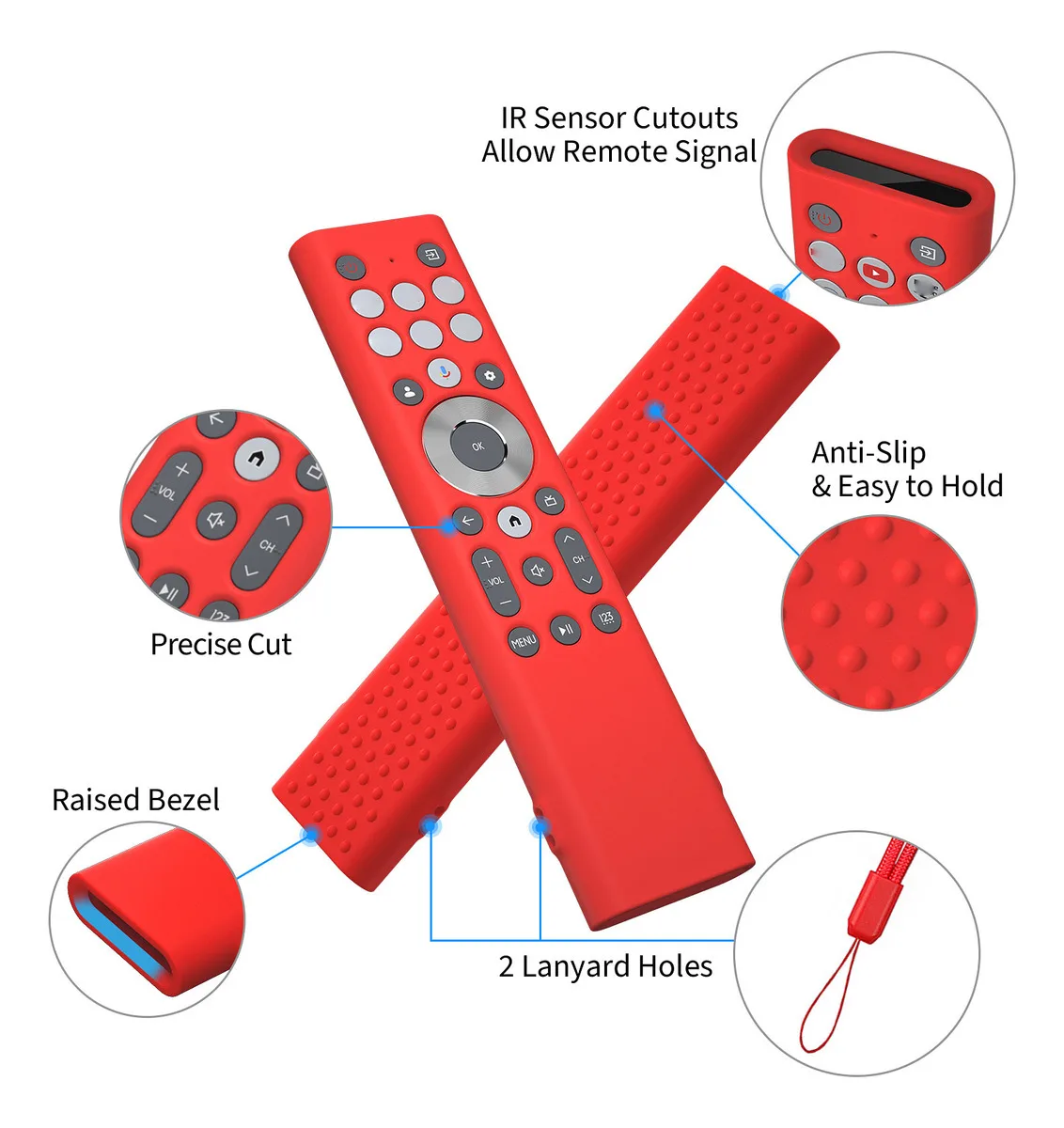 Hisense A7-Class U8 Series LCD 4K 100U88N 85U88 ERF2B82H  ERF6A80 ERF6G80 ERF6F80H HN Silicone Remote Control Protective Case