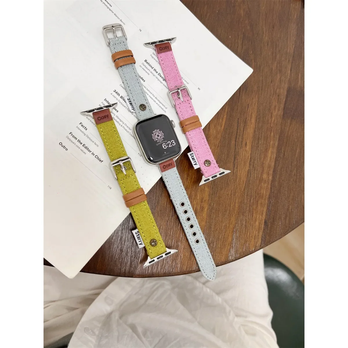 Watch Band For iWatch 42/44/45/46/49mm 38/40/41mm PU Leather Fashion Watch Strap For Watch Series Ultra2 Series 10/9/8/7/6/5/4/3/2/1_voghion.com