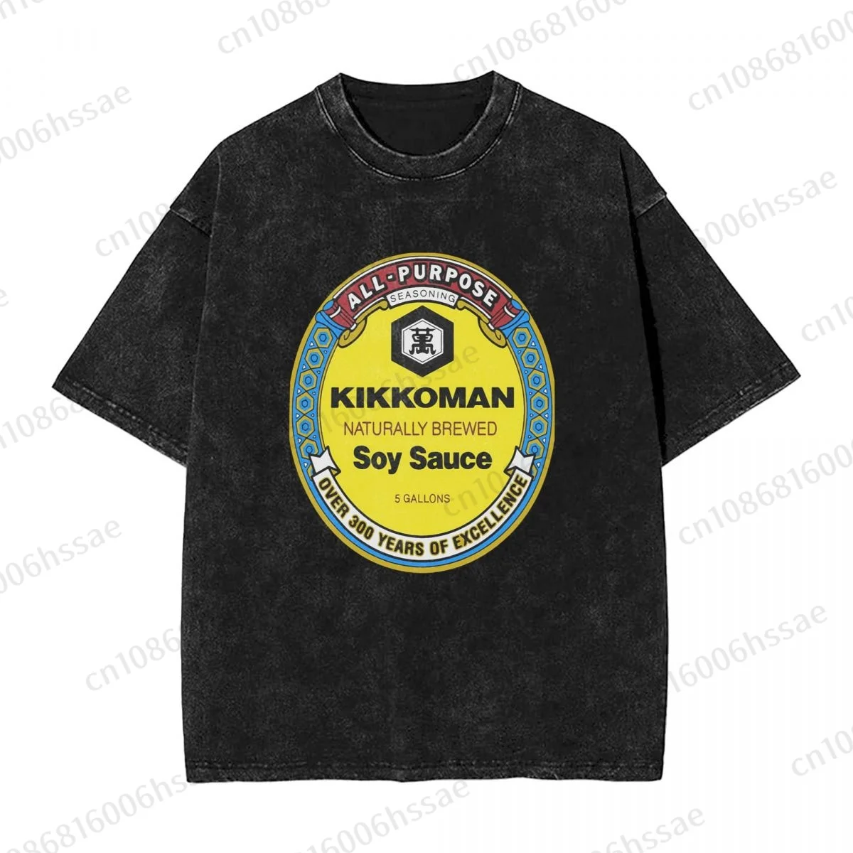 All Purpose Kikkoman Soy Sauce Men's Vintage Short Sleeve T Shirts Hip Hop Cotton Tee shirt Summer T-shirt