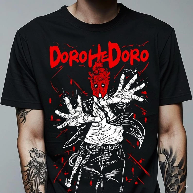 Dorohedoro T-shirt Vintage Loose Oversized Unisex Print T-shirts Men Women Clothing Summer Trendy Cotton high quality Breathable