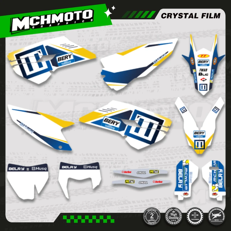 

MCHMFG Motorcycle Custom Graphic Decal Sticker for Husqvarna TE FE 125 250 350 450 2014 2015 2016 TC FC 2014 2015