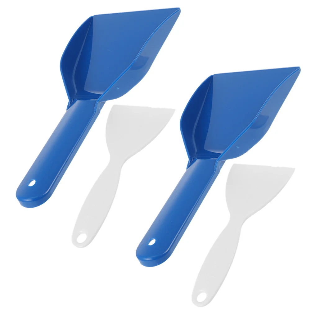 

4 Pcs Ice Scraper Snow Blower Cleaning Freezer Defrost De- 4pcs for Garden Remover Car Spade Kitchen Accessory