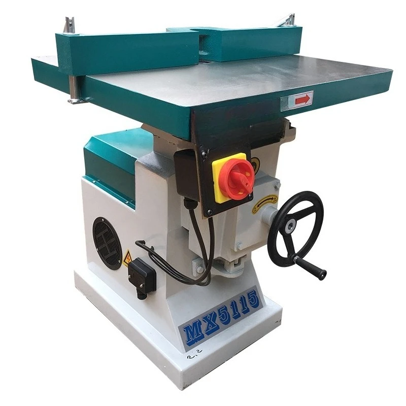 Vertical single axis woodworking router, trimmer, slotting machine